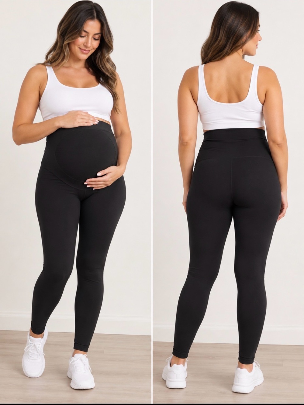 The Shapermint Essentials Embrace Maternity Belly Support Leggings